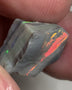 Australian Rough Opal Semi Black Seam Cutter 11.5cts High Grade Bright Lovely Reds on Tops and Second Green bar 17x14x7mm WSR56